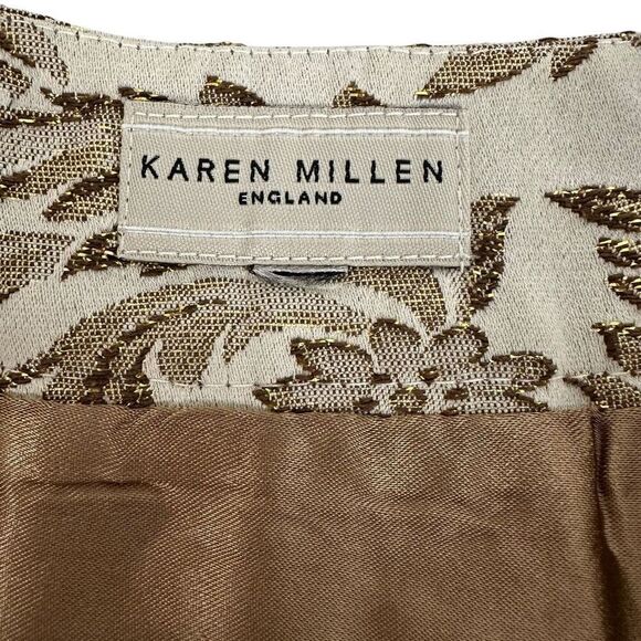 Karen Millen England Jacquard Aline Skirt size 8 - Picture 4 of 10